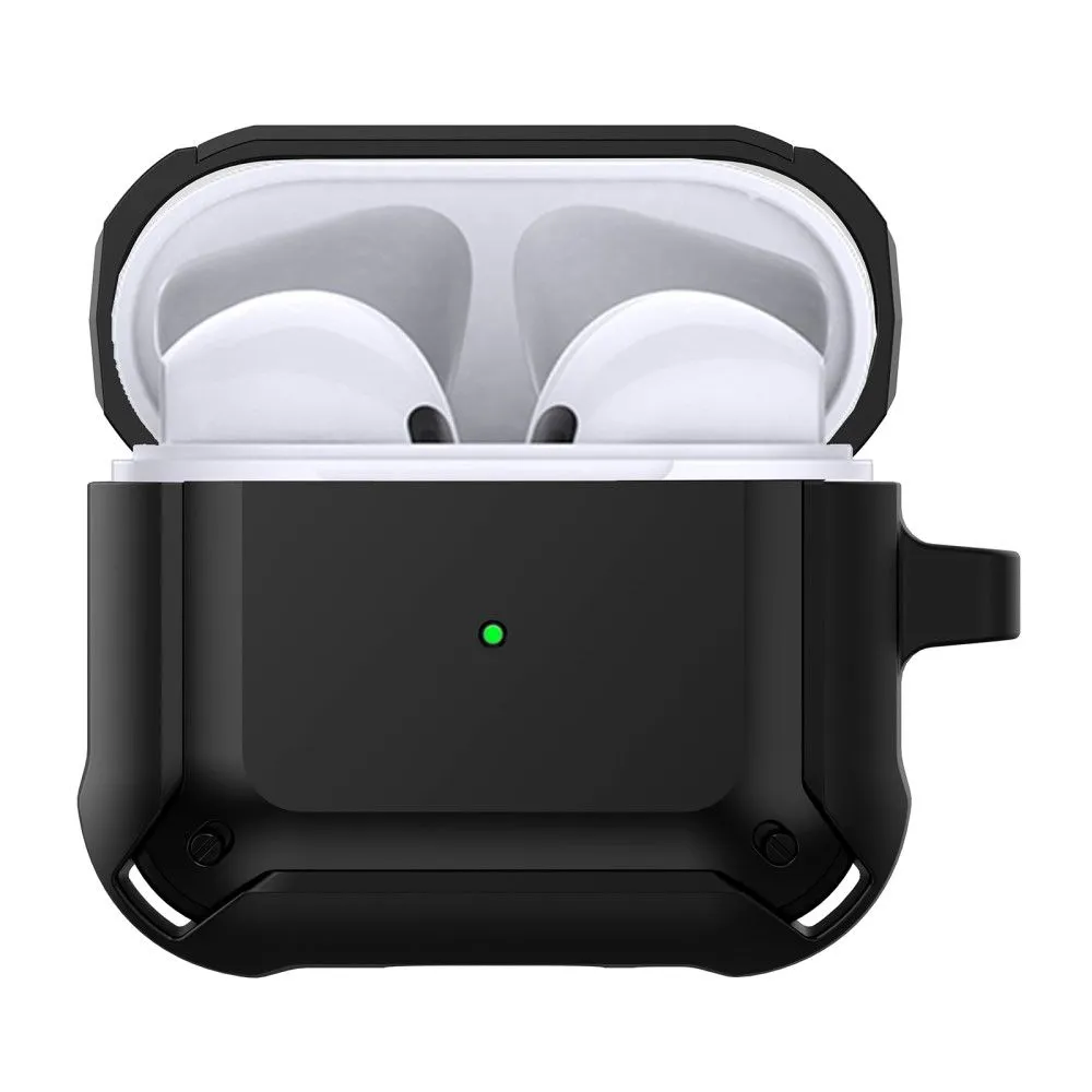 AirPods 3 armor TPU case with keychain - Green / Green