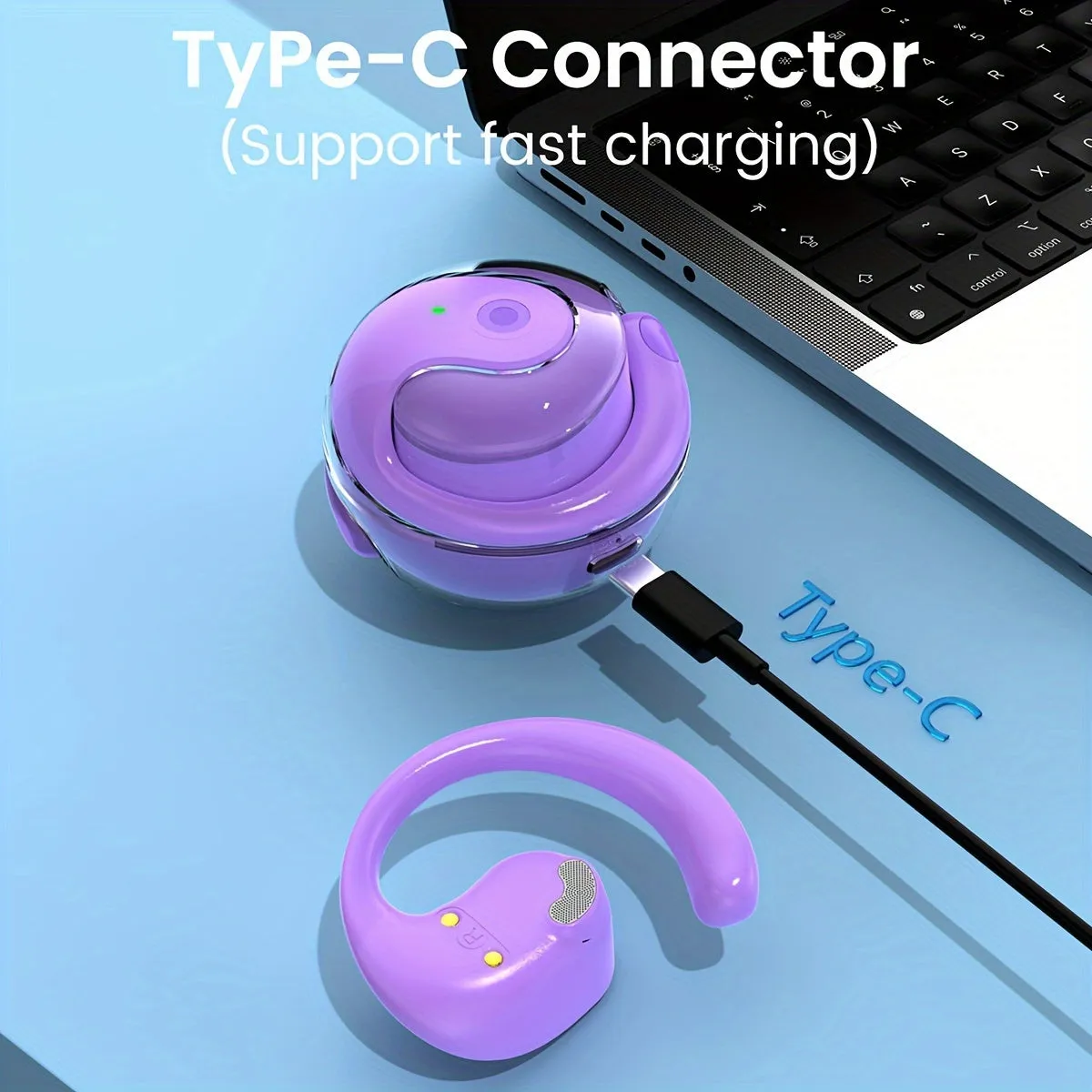 Crystal Clear Transparent TWS Earbuds with Lidless Design