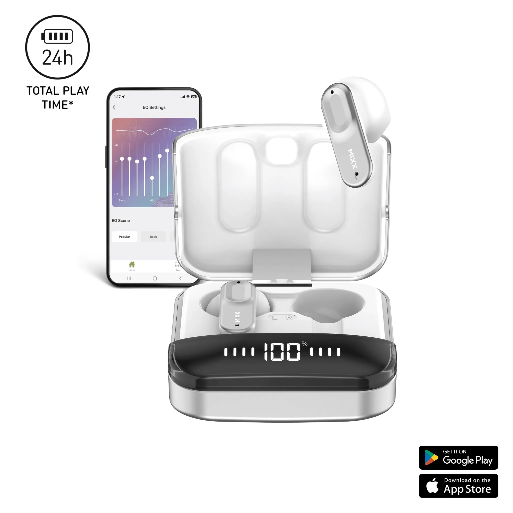 MIXX STREAMBUDS ULTRA HYBRID TRUE WIRELESS EARBUDS