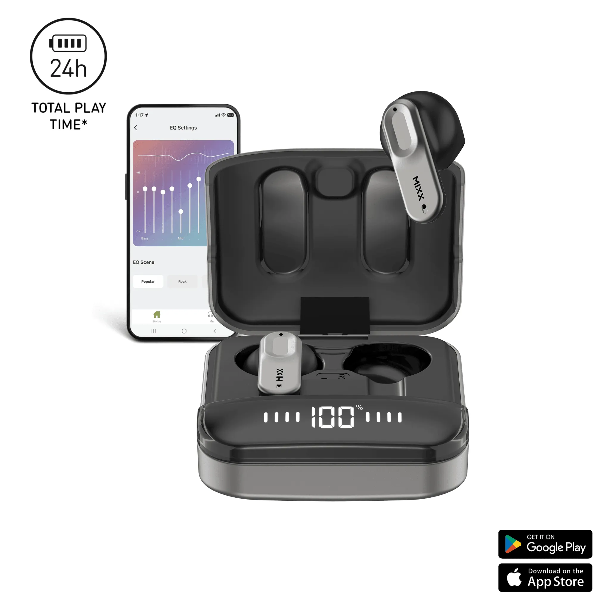 MIXX STREAMBUDS ULTRA HYBRID TRUE WIRELESS EARBUDS